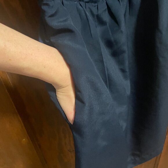 J. Crew Navy Blue Spaghetti Strap Mini Dress, Size 4 - Picture 4 of 6